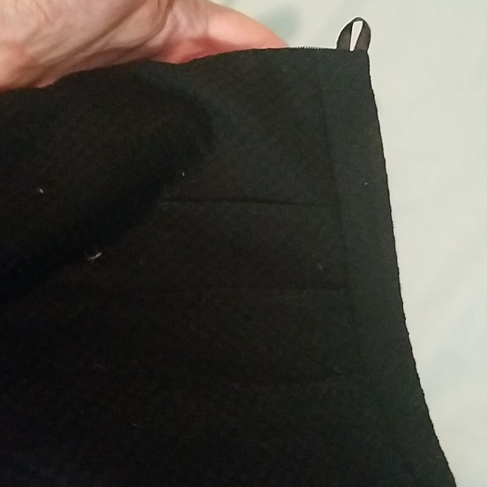 Black Armani pencil skirt with pintucks